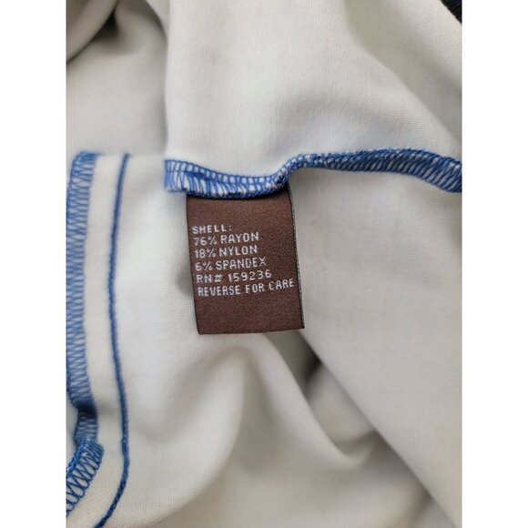 J. McLaughlin Sleeveless Blue Patterned Sheath Dress Women's Sz Small - Picture 4 of 6